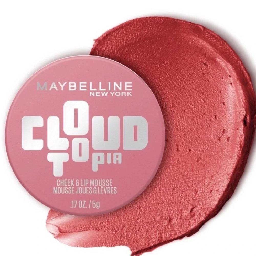 Maybelline Cloudtopia Cheek & Lip Mousse 08 Enchanted Mauve Pink Matte Blush